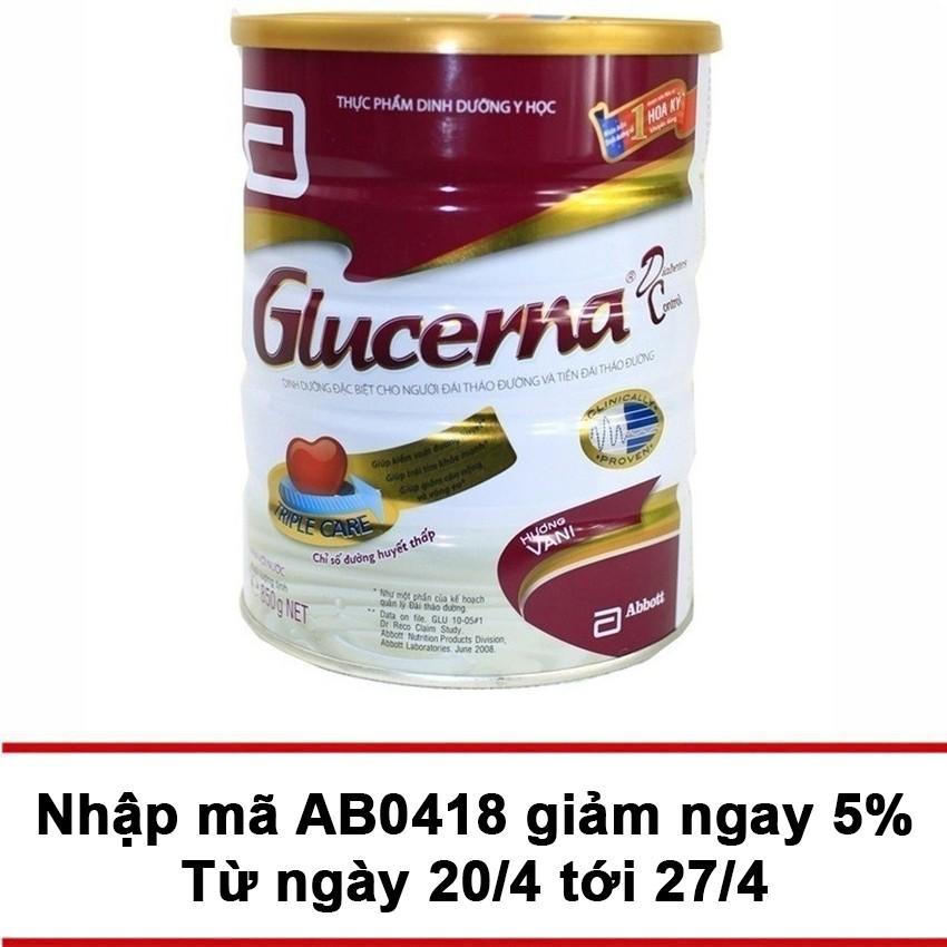 Lon sữa bột Glucerna Hương Vani 850g