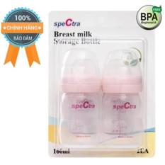 Bộ 2 bình trữ sữa cổ rộng Spectra (160ml)