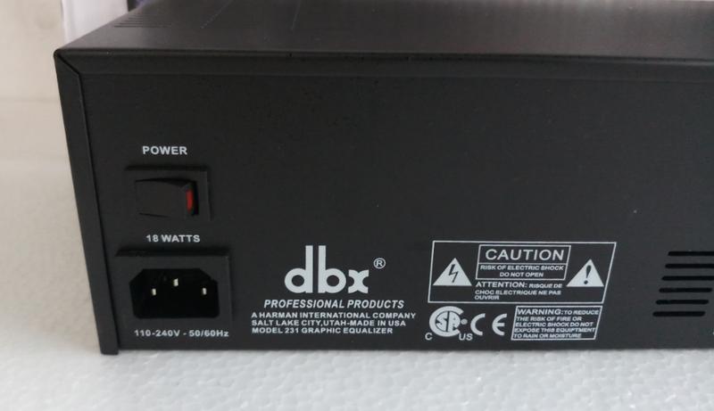 Đầu lọc xì Equalizer DBX 231 (đen)