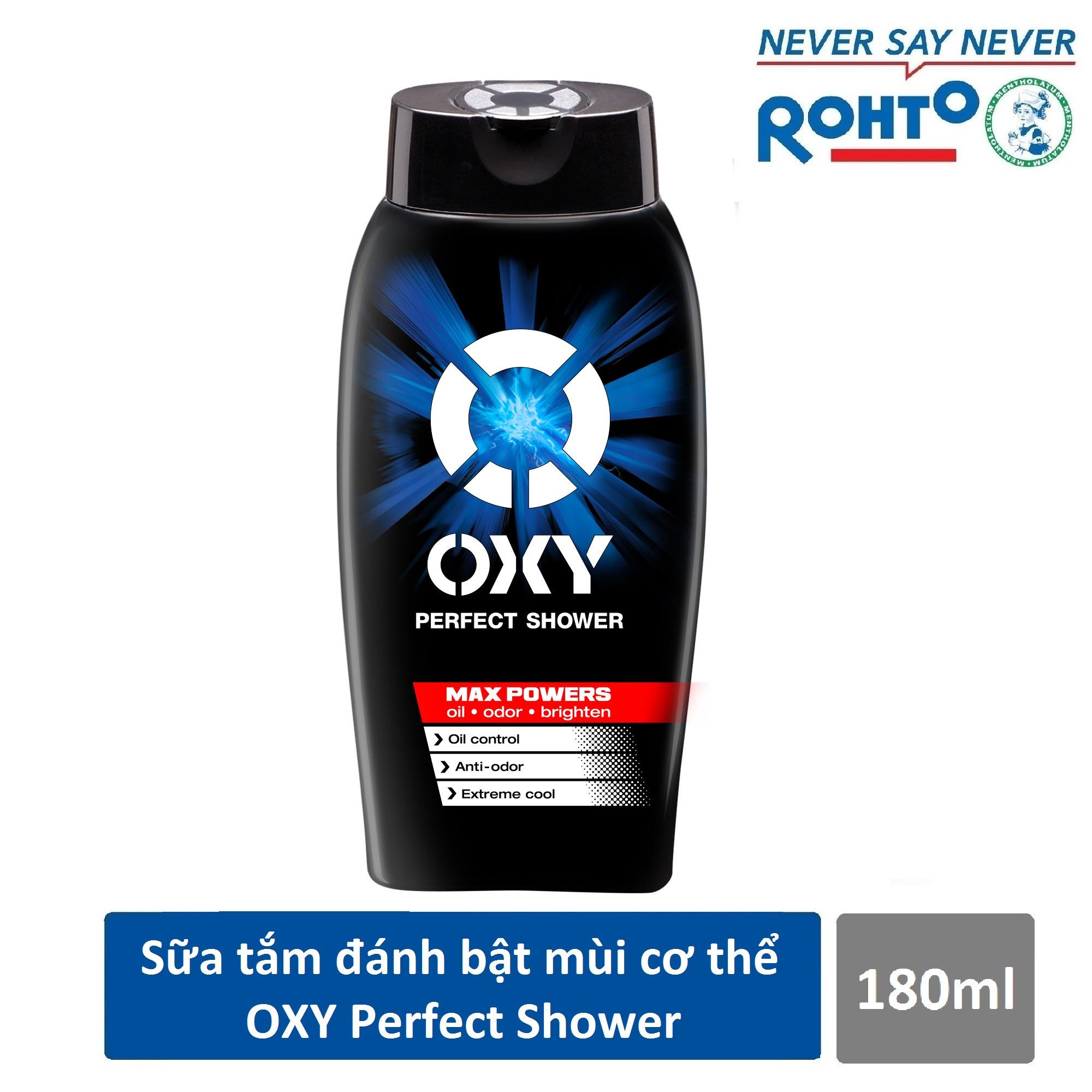 Sữa tắm đánh bật nhờn mùi cơ thể cho nam Oxy Perfect Shower 180ml - CƠ HỘI TRÚNG IPHONE X