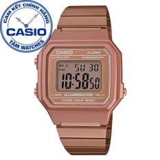 Đồng hồ nữ dây thép không gỉ Casio Standard Anh Khuê B650WC-5ADF