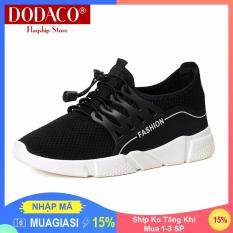 Ship Ko Tăng Khi Mua 1 Đến 3 SP DODACO TTS0016 020 Giày sneaker giày sneaker nam nữ giày thể thao nam nữ giày thời trang nam nữ giày cặp đôi giày giá rẻ giày đẹp khử mùi thoàng khí Màu Đen Đỏ Lam