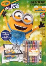 Sách tô màu 4D cho bé chủ đề Minions 16 trang giấy đẹp và bìa cứng
