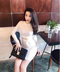 set váy tay dài chất thun tăm hàng vnxk bao đẹp