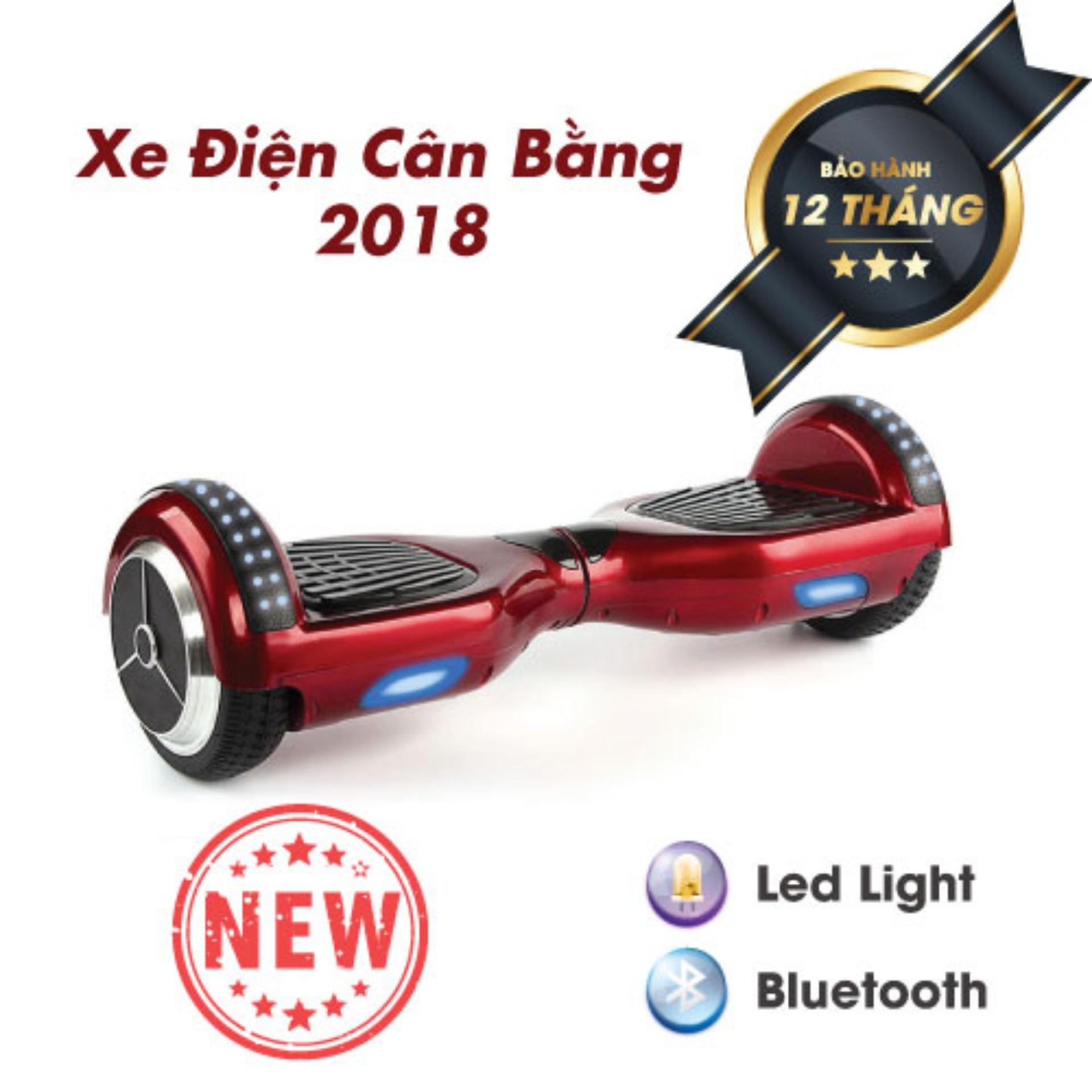 XE ĐIỆN CÂN BẰNG THÔNG MINH - 6.5 INCH BẢN MỚI 2018 Có Bluetooth, đèn led, tay xách thuận tiện