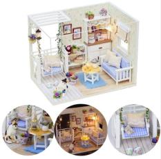 Đồ chơi mô hình nhà gỗ diy Cute Room H-013( Tặng Mica Che Bụi + Keo)