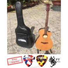 Đàn Guitar Acoustic cao cấp gỗ hồng đào (ép) + bao da 3 lớp + 2 picks Alice