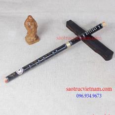 Sáo Trúc Dizi Đen Khớp Đồng LAD12 – Sáo Trúc HaKi – Tặng Túi Nhung, Màng Rung, Dây Treo