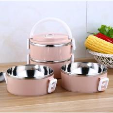 Hộp cơm giữ nhiệt 2-4 ngăn/hộp cơm giữ nhiệt inox giá rẻ – Hộp cơm 2-4 tầng Giữ nhiệt làm từ Lúa mạch An toàn cho Sức khỏe (Màu ngẫu nhiên)
