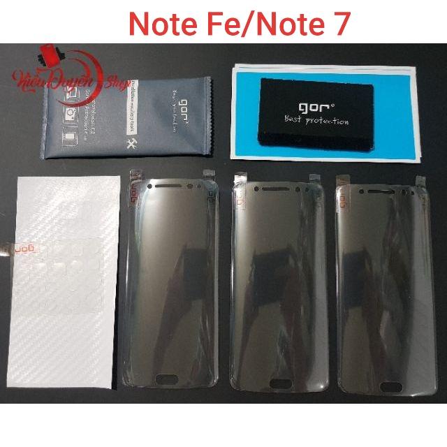 Bộ 4 miếng dán full màn hình Samsung Galaxy Note 9,Note 8,Note FE,S9,S9 Plus,S8,S8 Plus,S7,S7 Edge,S6 Edge hiệu Gor (3...