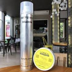 Combo Sáp Vuốt Tóc L’oréal + Gôm Xịt Tóc Butterfly Shadow 320ml