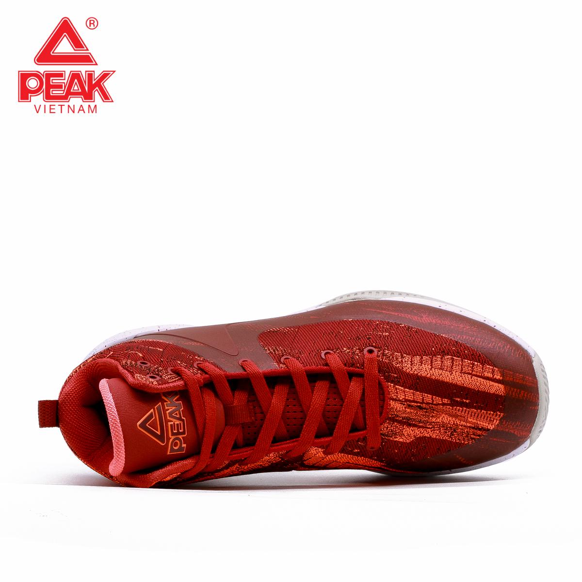 Giày bóng rổ PEAK Rising Star 2018 E83061A – Đỏ Cam