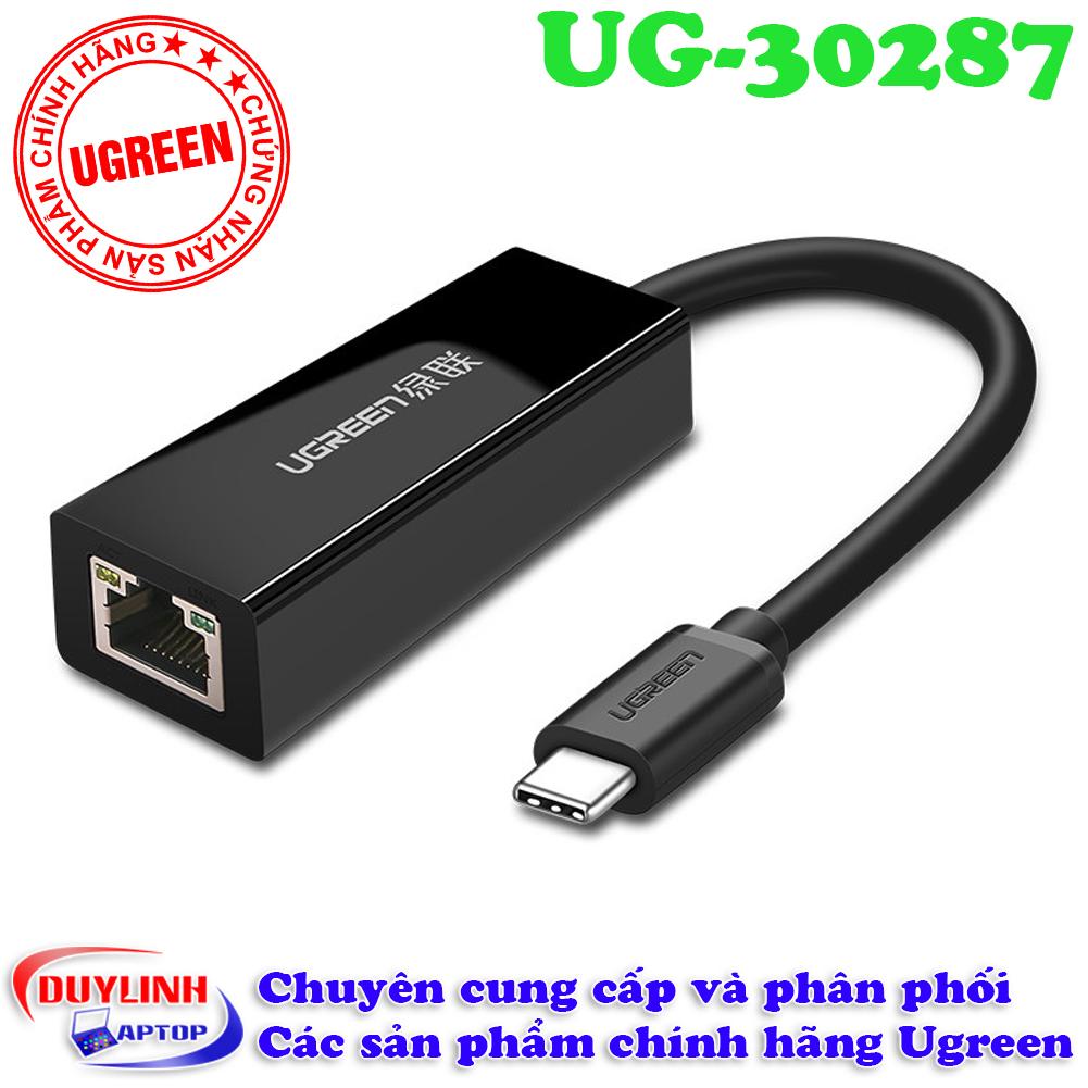 Cáp USB Type C to Lan tốc độ Megabit - Adapter USB C Ugreen