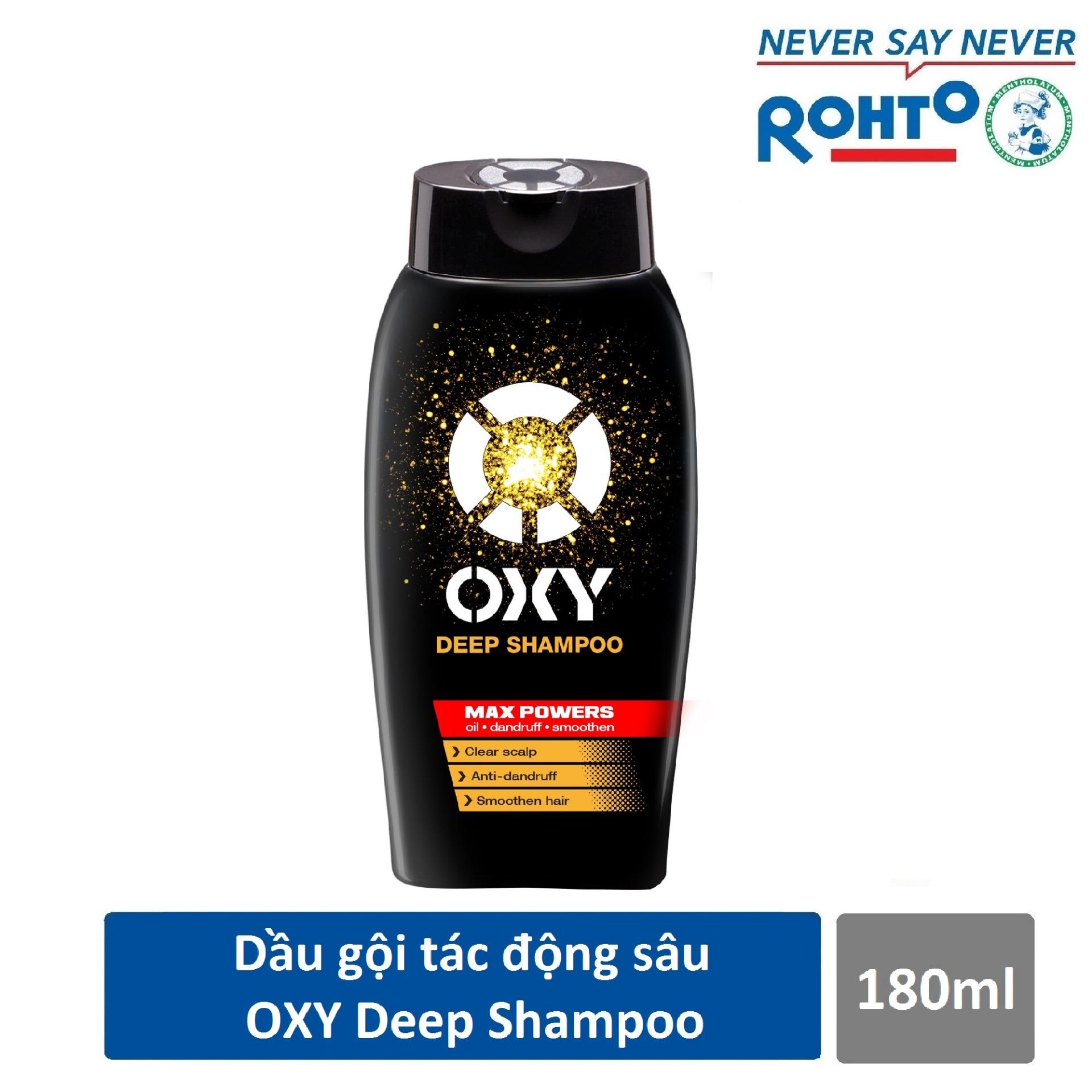 Dầu gội tác động sâu cho nam Oxy Deep Shampoo 180ml