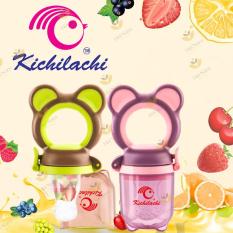 Túi nhai chống hóc Kichilachi Nhật Bản – 3 núm nhai + kẹp xích