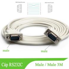 Dây cáp RS232 ( DB9) cáp com 9 chân male/male cable D-SUB 9 pin 9M/9M nối chéo – dài 3M
