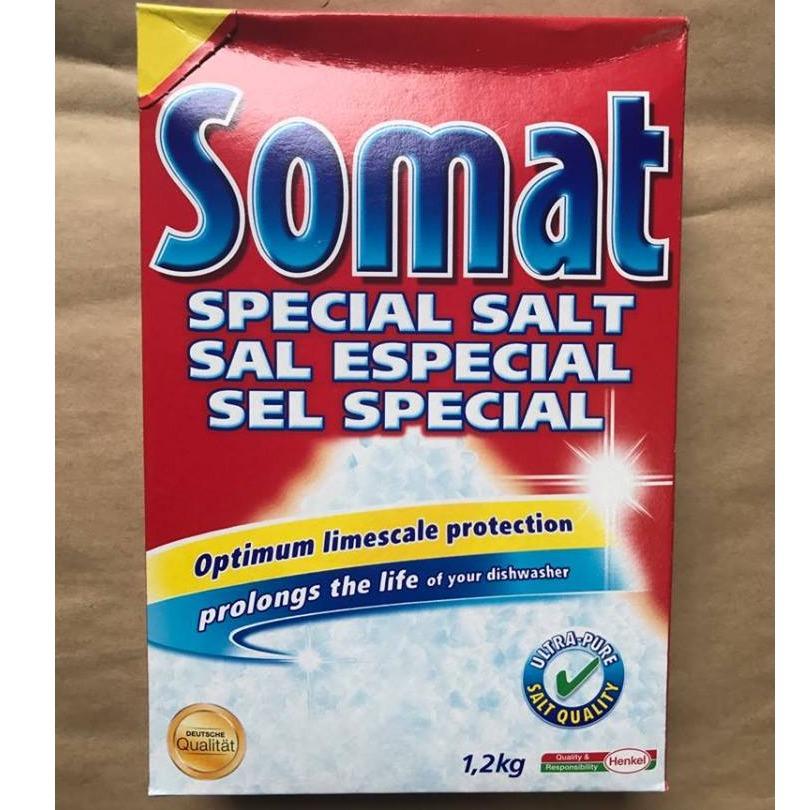 Muối Rửa Chén Bát Somat Special Salt 1,2 Kg,Muối Chuyên Dụng Dùng Cho Máy Rửa Bát