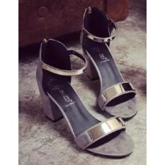 Giày sandal dây khóa cao gót 5p MYS