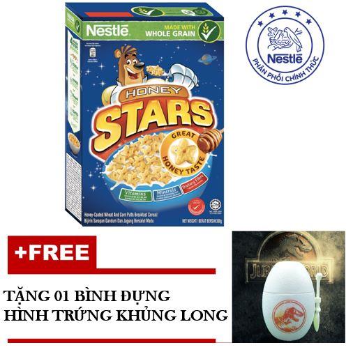 Ngũ Cốc Ăn Sáng Nestlé Honey Stars 300g - tặng 01 bình đựng hình trứng Khủng Long