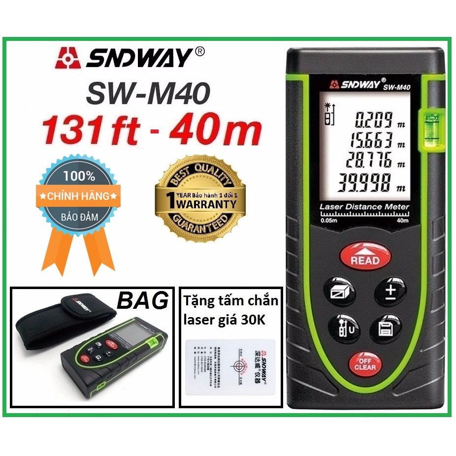 Thước đo khoảng cách bằng tia laser SNDWAY SW-M40 phạm vi đo 40M