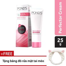 Kem dưỡng trắng toàn diện Pond’s White Beauty Perfector Cream 25g + Tặng băng đô tai mèo