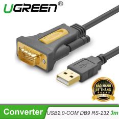 Dây USB 2.0 sang COM DB9 RS-232 chipset PL2303TA dài 3m UGREEN CR104 20223 – Hãng phân phối chính thức
