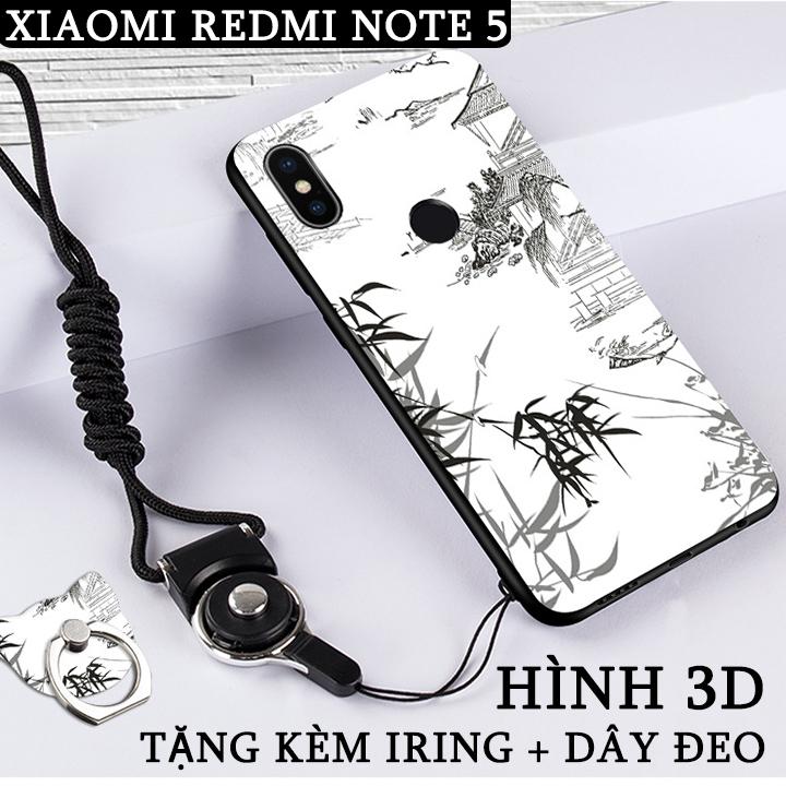 [14 mẫu] Ốp lưng dùng cho Xiaomi Redmi Note 5 Pro Hình 3D (H) kèm iRing + dây đeo -...