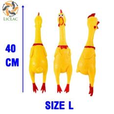 Gà La Hét – Gà Cao Su – Gà Huấn Luyện Chó – Gà Bóp Kêu Size 40 cm