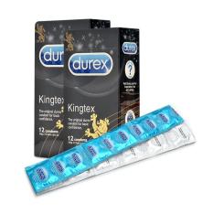 Bộ 2 Hộp Bao Cao Cao Su Durex Kingtex size nhỏ 49mm — Ôm vừa khít, không lo tuột