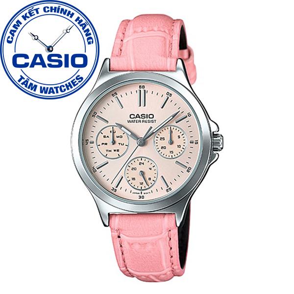 Đồng hồ nữ dây da Casio Standard Anh Khuê LTP-V300L-4AUDF