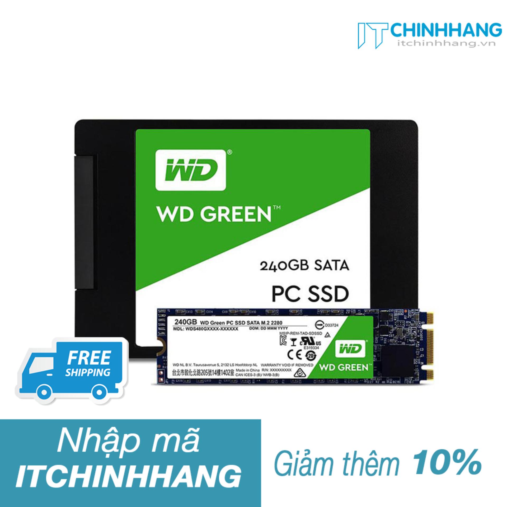 Ổ cứng SSD WD 240GB Green - HÀNG CHÍNH HÃNG