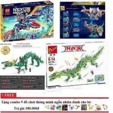 Lego xếp hình combo 2 bộ xếp hình lego Nexo không chiến+Bozhi196