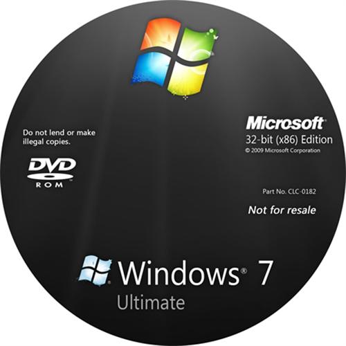 Đĩa cài Window 7 ultimate 32bit và 64 bit
