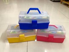 Hộp đựng thuốc gia đình bằng nhựa 3 tầng, nhiều ngăn