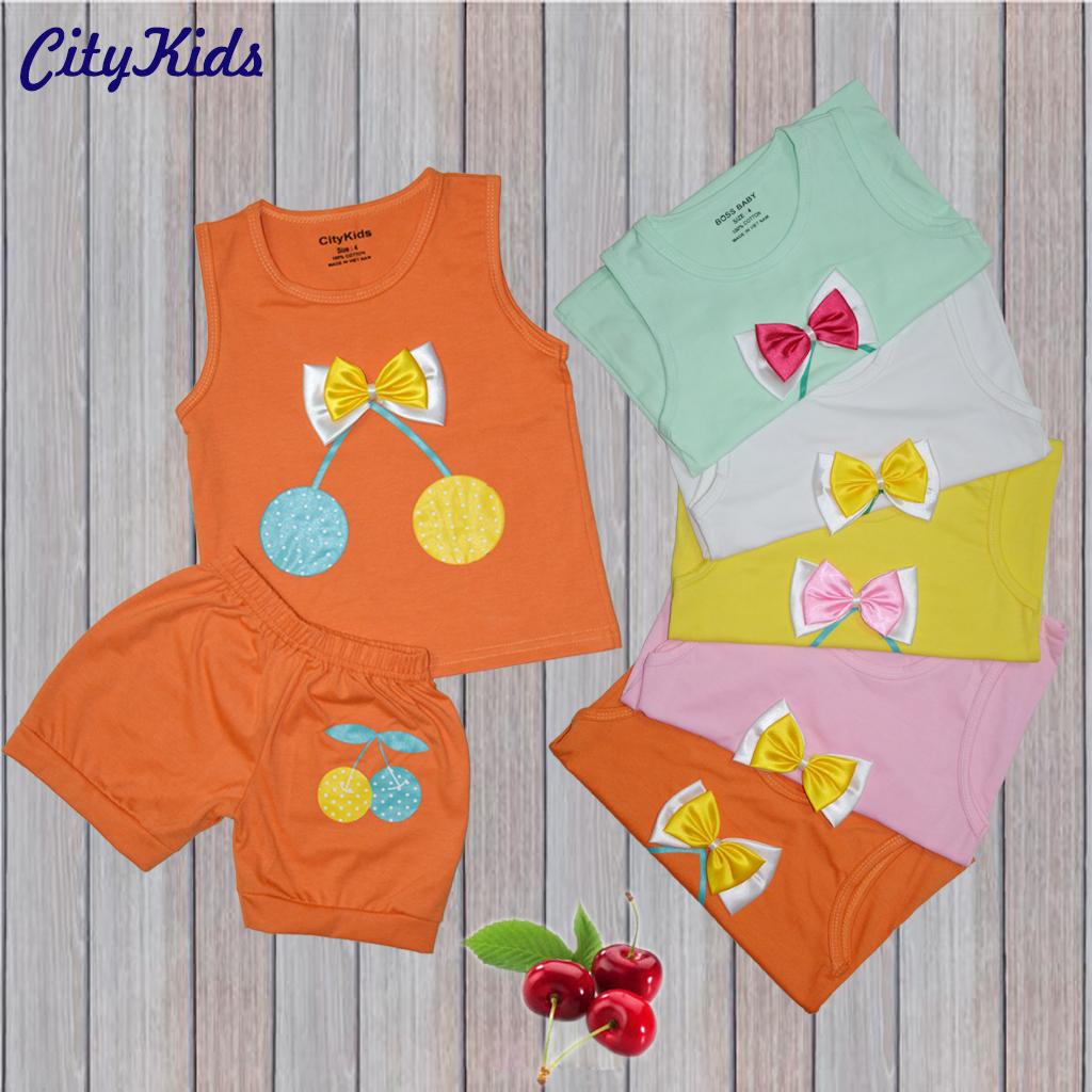 Set 5 Bộ quần áo trẻ em CHERRY CityKids CK046 (5 màu)