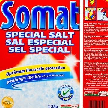 muối rửa chén bát Somat hộp 1,2 kg ( viên rửa bát,bột rửa bát,nước làm bóng alio finish)