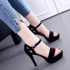 Giày cao gót đế đúp quai ngang