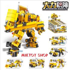 Đồ chơi xếp hình Lego Robot biến hình Transformers chất liệu cao cấp – Bộ 5 hộp sản phẩm với 847 mảnh ghép – Giúp trẻ thoả sức sáng tạo ý tưởng với đầy đủ mảnh ghép.