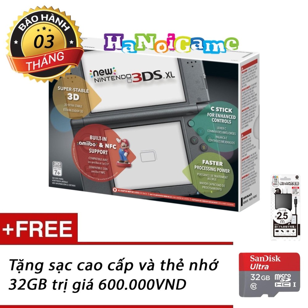 Máy Nintendo New 3DS XL (Màu Đen)