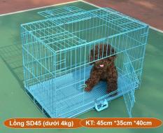 Chuồng nuôi chó mèo (Hanpet SD) CÓ 4 SIZE – lồng nuôi chó mèo – chuồng chó – lồng chó gấp gọn sơn tĩnh điện (nhiều màu) chuồng lồng thú cưng / lồng thú cưng