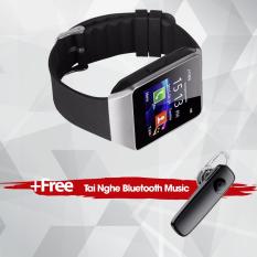Đồng hồ thông minh gắn sim SmartWatch UWATCH XCI 09 (Bạc) – Hàng nhập khẩu + Tặng kèm tai nghe bluetooth