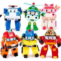 Hộp đồ chơi 6 con biệt đội Robocar Poli biến hình
