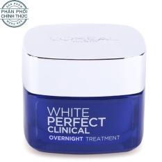 Kem dưỡng trắng mịn và giảm thâm nám ban đêm L’Oreal Paris White Perfect Clinical Night Cream 50ml