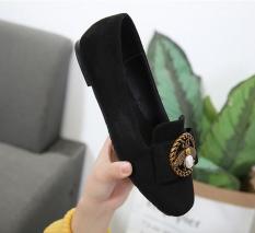 giày búp bê mọi khóa ong mũi vuông Rosa