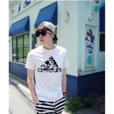 Áo thun nam kiểu in hình form rộng phong cách Hàn Quốc Adidas2