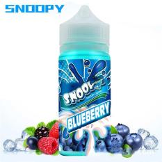 Tinh dầu thương hiệu Mỹ chai lớn Snoopy Blueberry Vị Việt Quất + Bạc Hà The Mát (100ml – 3mg – 70VG/30PG) – Dùng cho Vape, T.huốc lá điện tử, Shisha