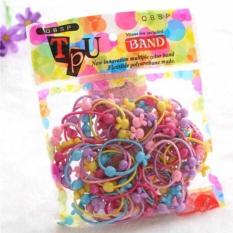 Túi 50 chun buộc tóc cho bé gái mẫu đa dạng, xinh xắn