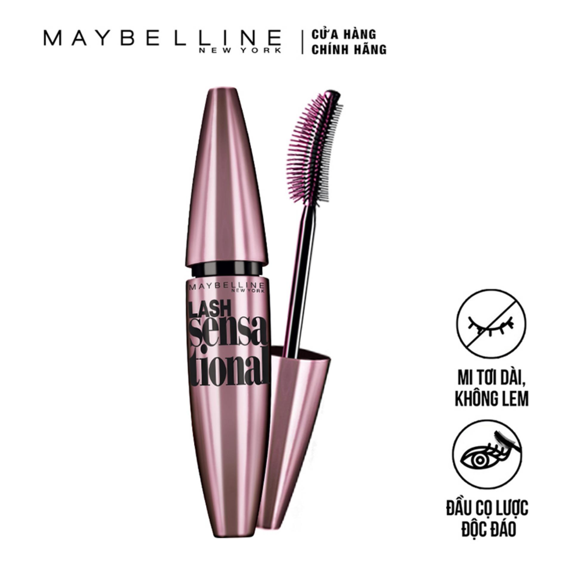 Mascara Maybelline dài và tơi mi Lash Sensational 10ml (Đen)
