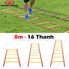Thang dây thể thao tập luyện thể lực bóng đá 8m 16 thanh, nâng cao sức khỏe, thể lực và tầm vóc – DONGDONG