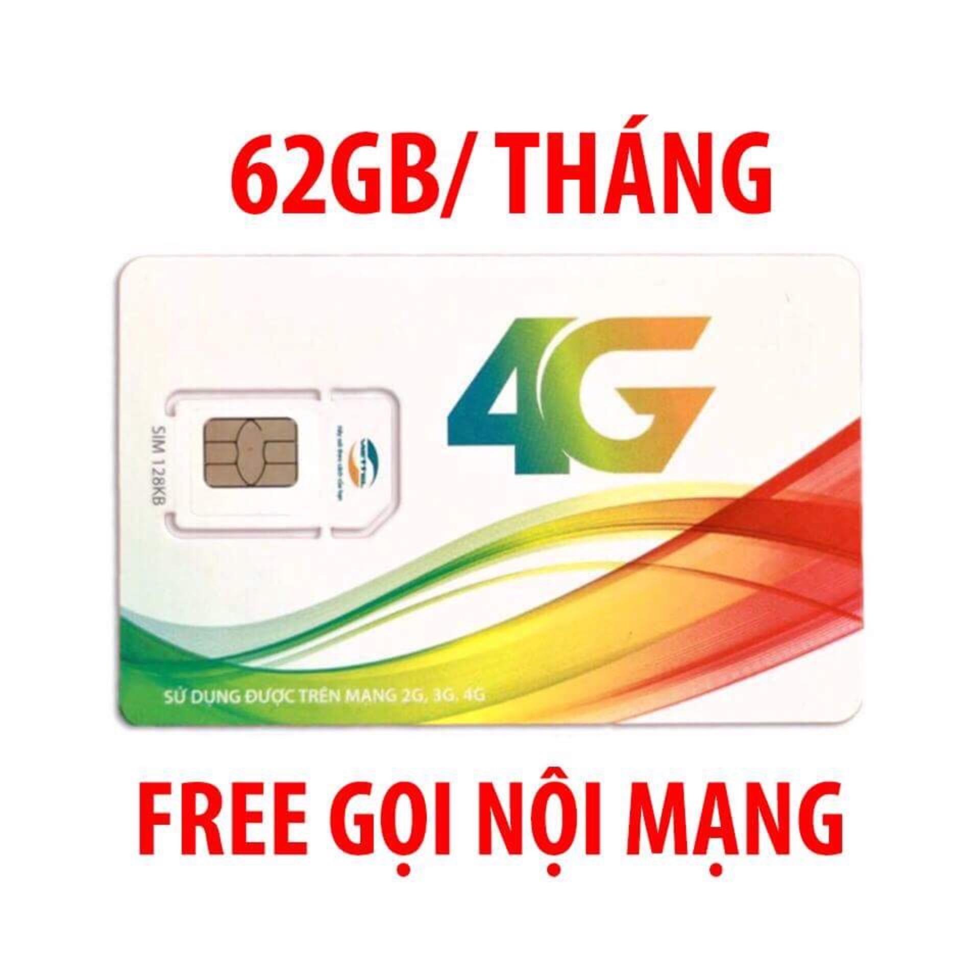SIM 4G VIETTEL V90 miễn phí gọi nội mạng, tặng 62GB/THÁNG